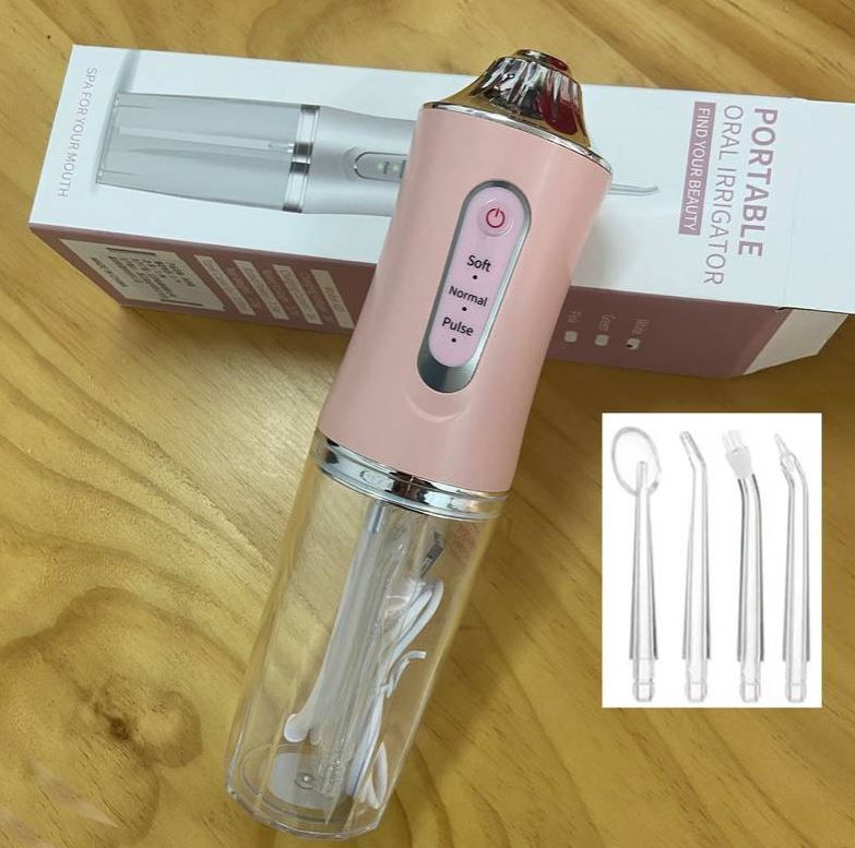 Portable Air Powered Dental Water Flosser – Cordless Oral Irrigator for Teeth & Gum Cleaning | Battery-Free, Travel-Friendly