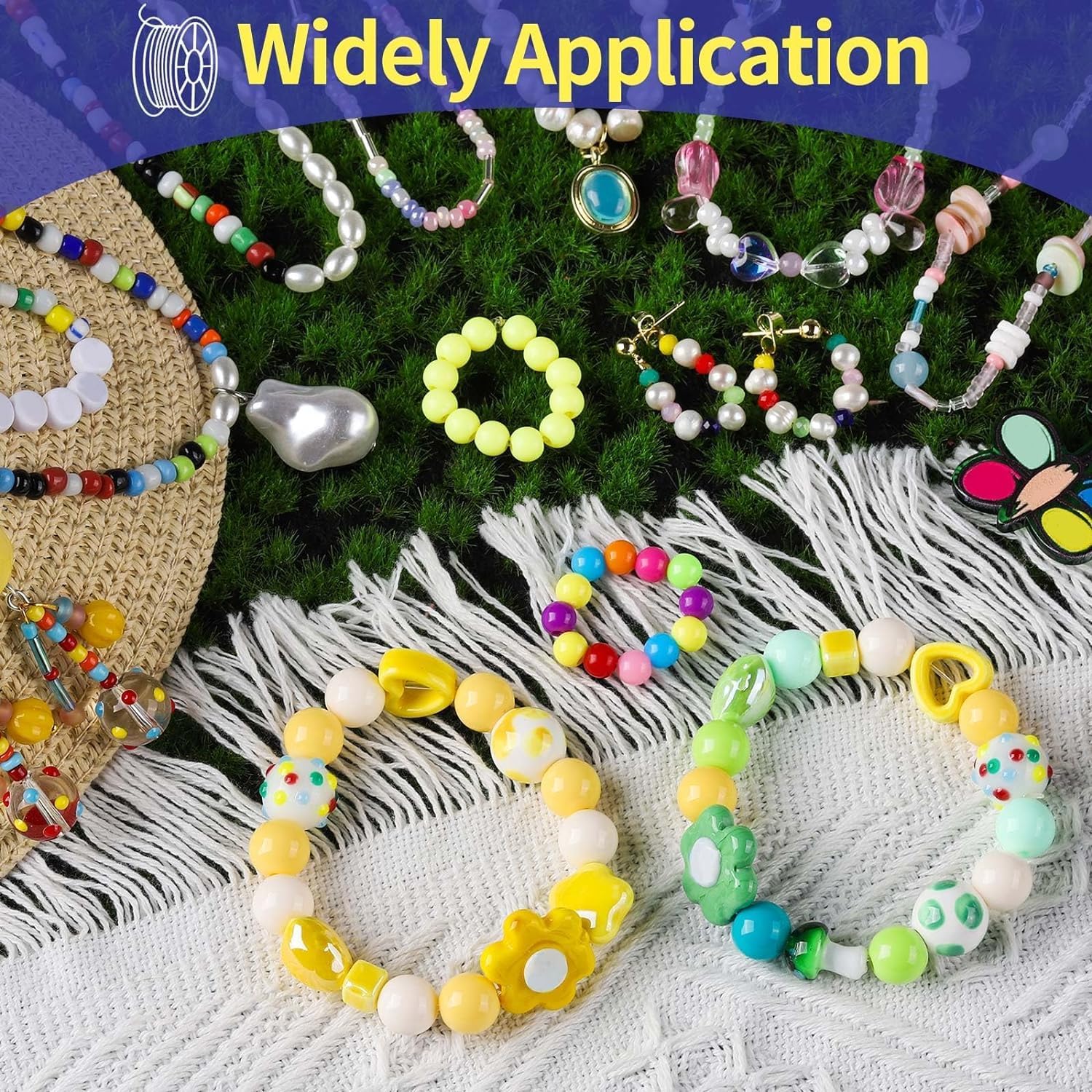 Kids Jewelry Making Bead Kit – 24 Compartment DIY Bracelet & Necklace Craft Set | Preschool Educational Beads Toy for Girls & Boys 3+ Years