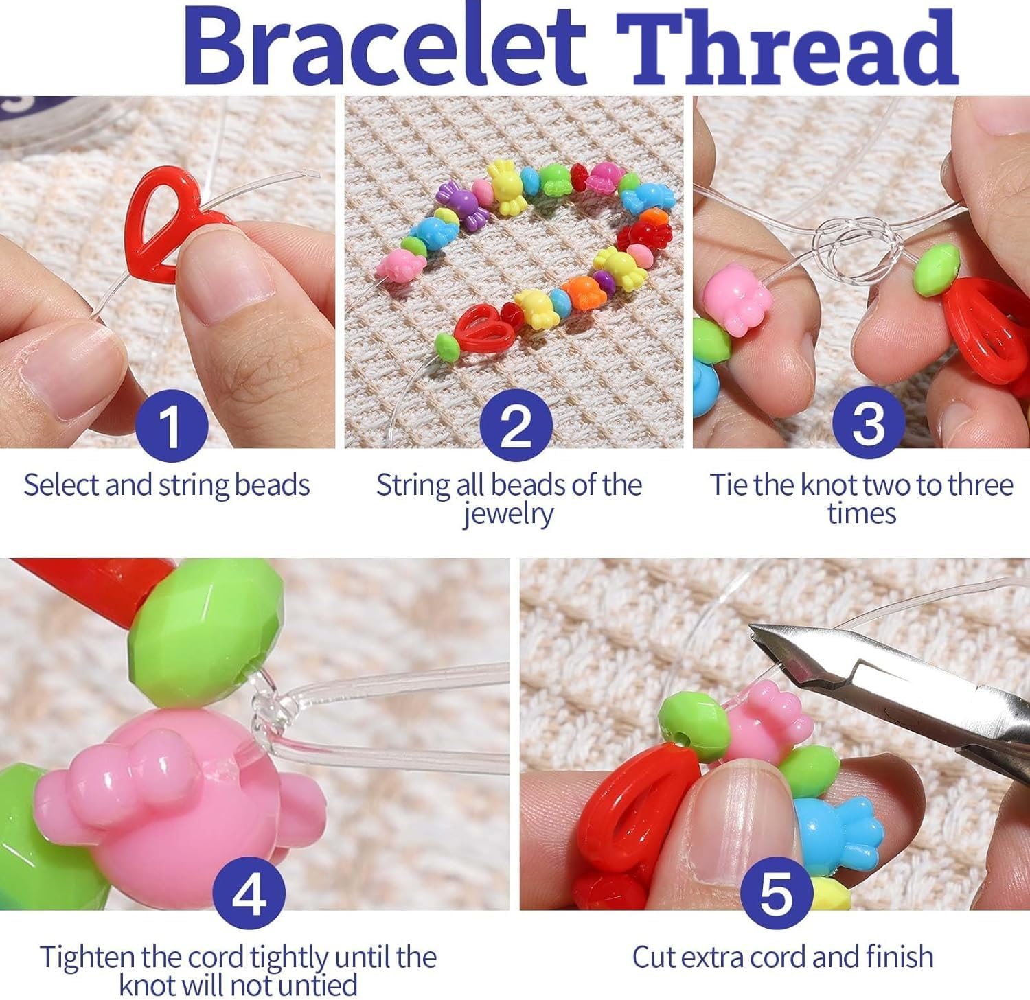 Kids Jewelry Making Bead Kit – 24 Compartment DIY Bracelet & Necklace Craft Set | Preschool Educational Beads Toy for Girls & Boys 3+ Years