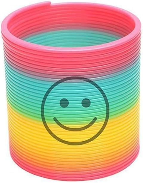 Kids Rainbow Slinky Spring Toy – Magic Plastic Fidget Coil for Children | Party Favors, Stress Relief & Educational Toy