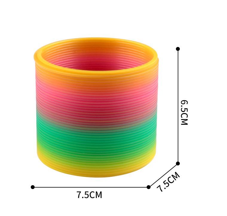 Kids Rainbow Slinky Spring Toy – Magic Plastic Fidget Coil for Children | Party Favors, Stress Relief & Educational Toy
