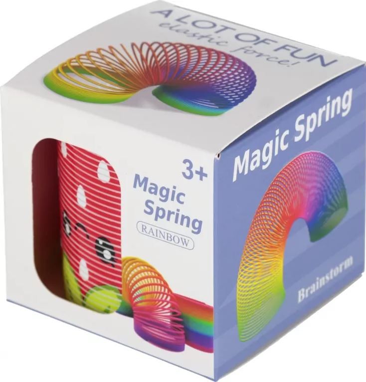 Kids Rainbow Slinky Spring Toy – Magic Plastic Fidget Coil for Children | Party Favors, Stress Relief & Educational Toy