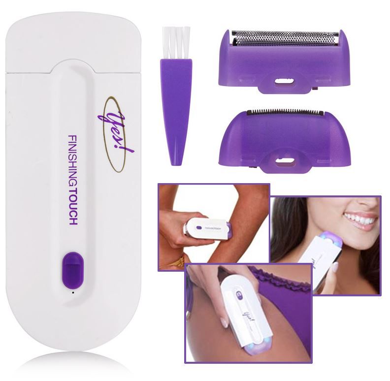 Painless Electric Hair Remover for Women – Rechargeable Facial & Body Hair Trimmer with LED Light | Portable Bikini, Arms & Face Shaver