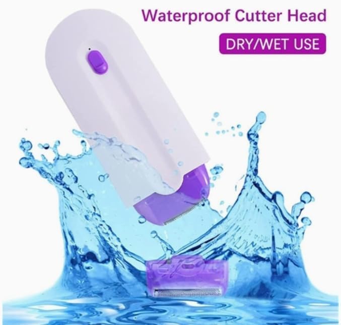 Painless Electric Hair Remover for Women – Rechargeable Facial & Body Hair Trimmer with LED Light | Portable Bikini, Arms & Face Shaver