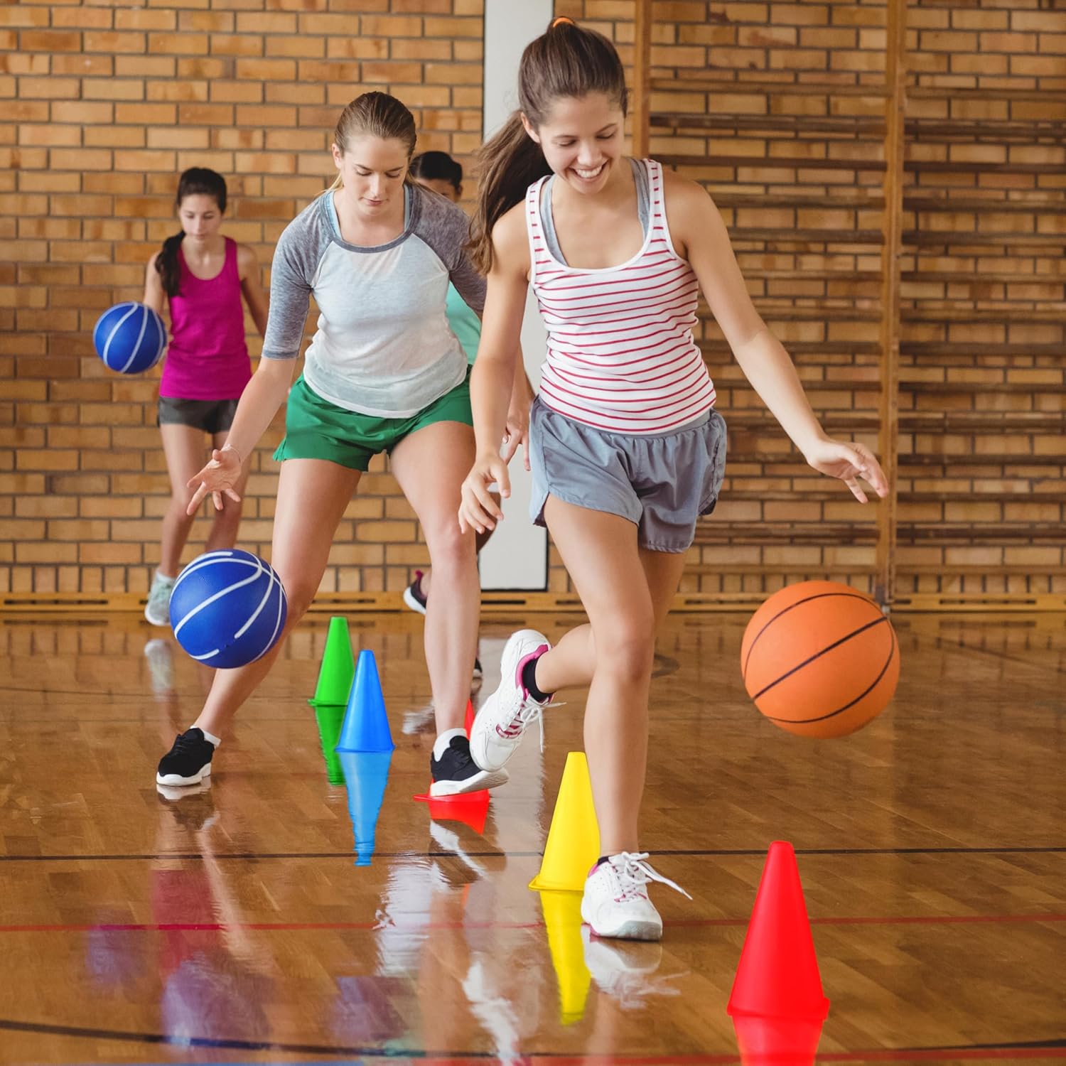 Multipurpose Sports Training Cones – Durable Agility Marker Cones for Football, Soccer, Basketball, Cricket & Fitness Drills | Stackable & High Visibility - 18cm – 7 inch