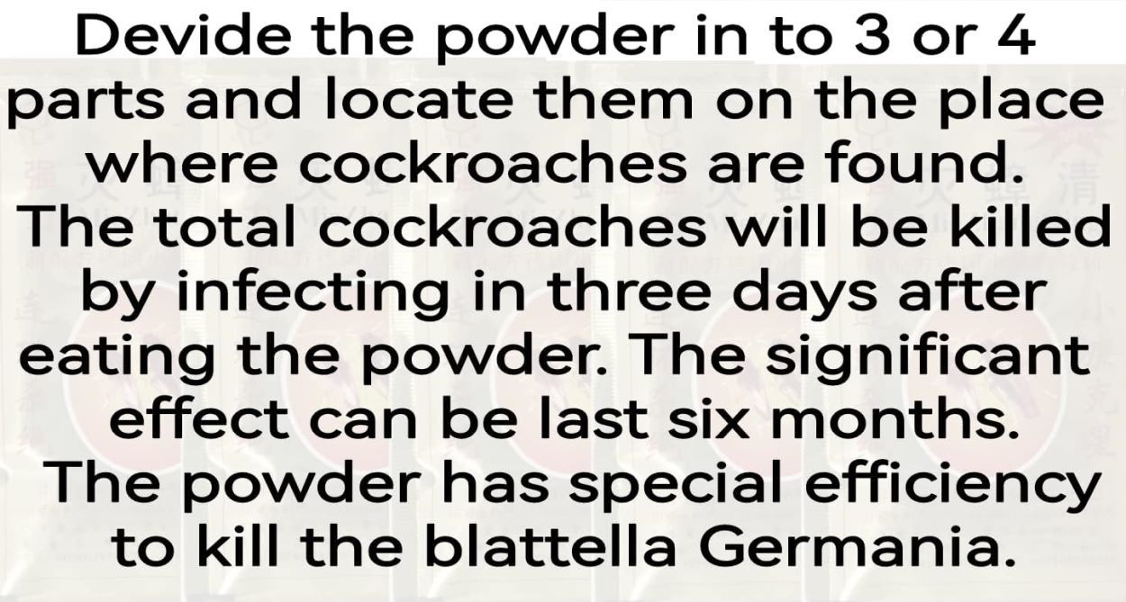 Cockroach Killer Powder – Powerful German Roach Bait Pest Control | Long-Lasting Cockroach Exterminator for Home & Kitchen