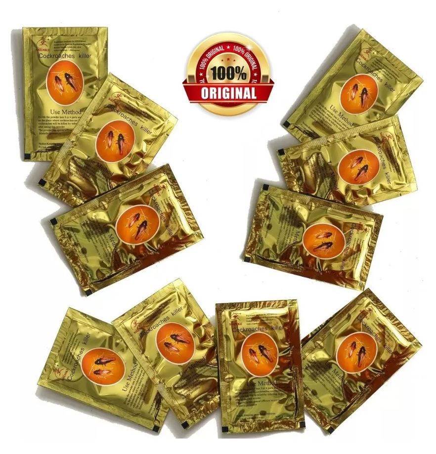 Cockroach Killer Powder – Powerful German Roach Bait Pest Control | Long-Lasting Cockroach Exterminator for Home & Kitchen