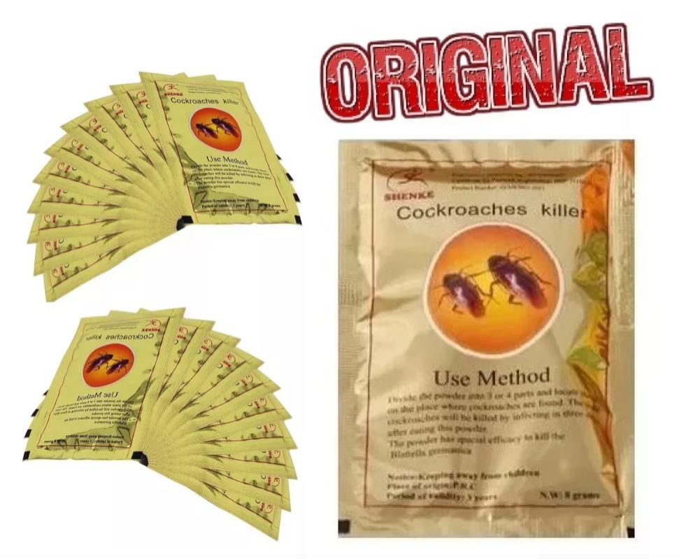 Cockroach Killer Powder – Powerful German Roach Bait Pest Control | Long-Lasting Cockroach Exterminator for Home & Kitchen