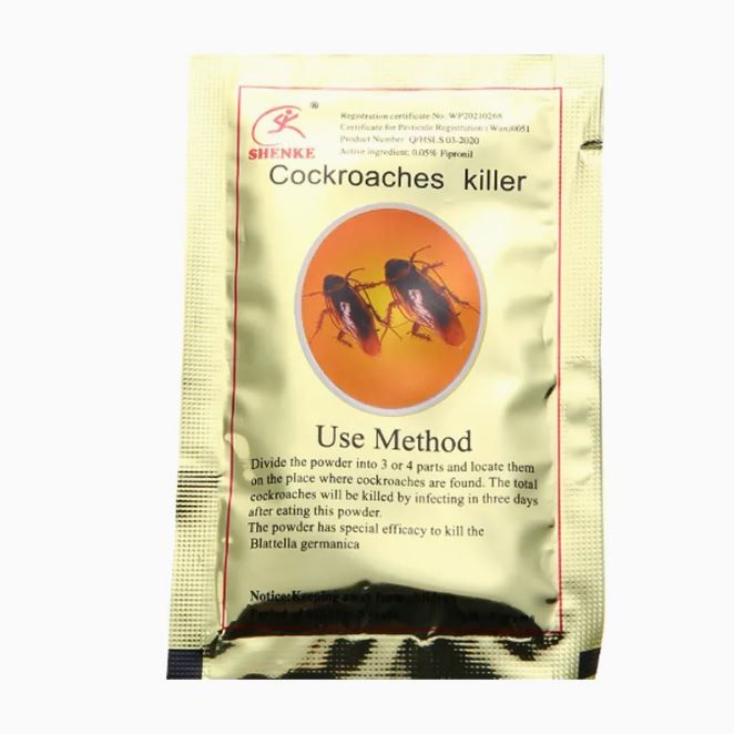 Cockroach Killer Powder – Powerful German Roach Bait Pest Control | Long-Lasting Cockroach Exterminator for Home & Kitchen