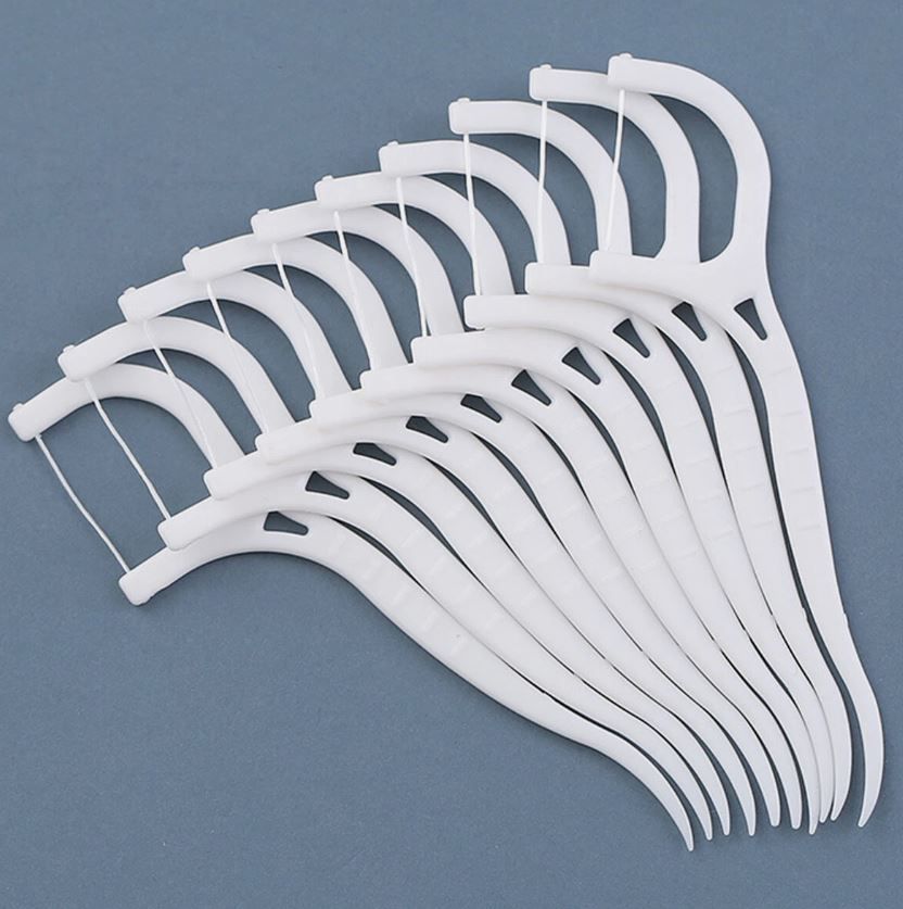 Dental Floss Picks Toothpicks – 2-in-1 Disposable Teeth Cleaning Floss Sticks for Oral Hygiene (50 PCS Pack)