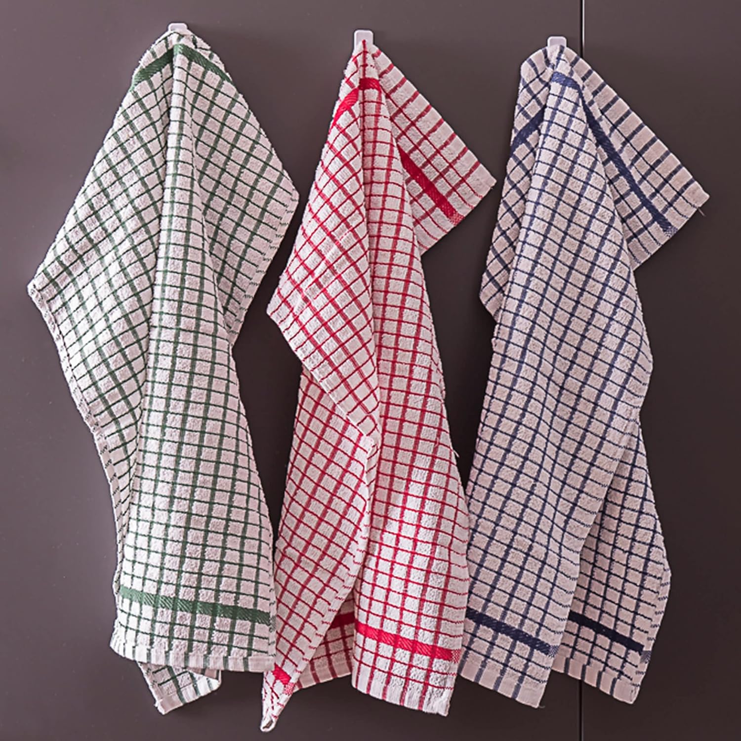 Multipurpose Cotton Kitchen Dish Cloth Towels – Super Absorbent, Lint-Free, Reusable Cleaning & Drying Towels