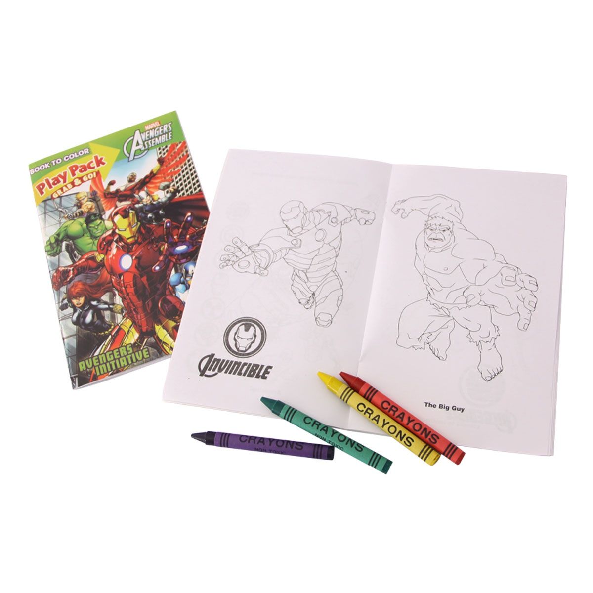 Kids Grab & Go Coloring Activity Book Set – Travel Art & Craft Kit with Crayons | Fun Coloring Pack for Boys & Girls