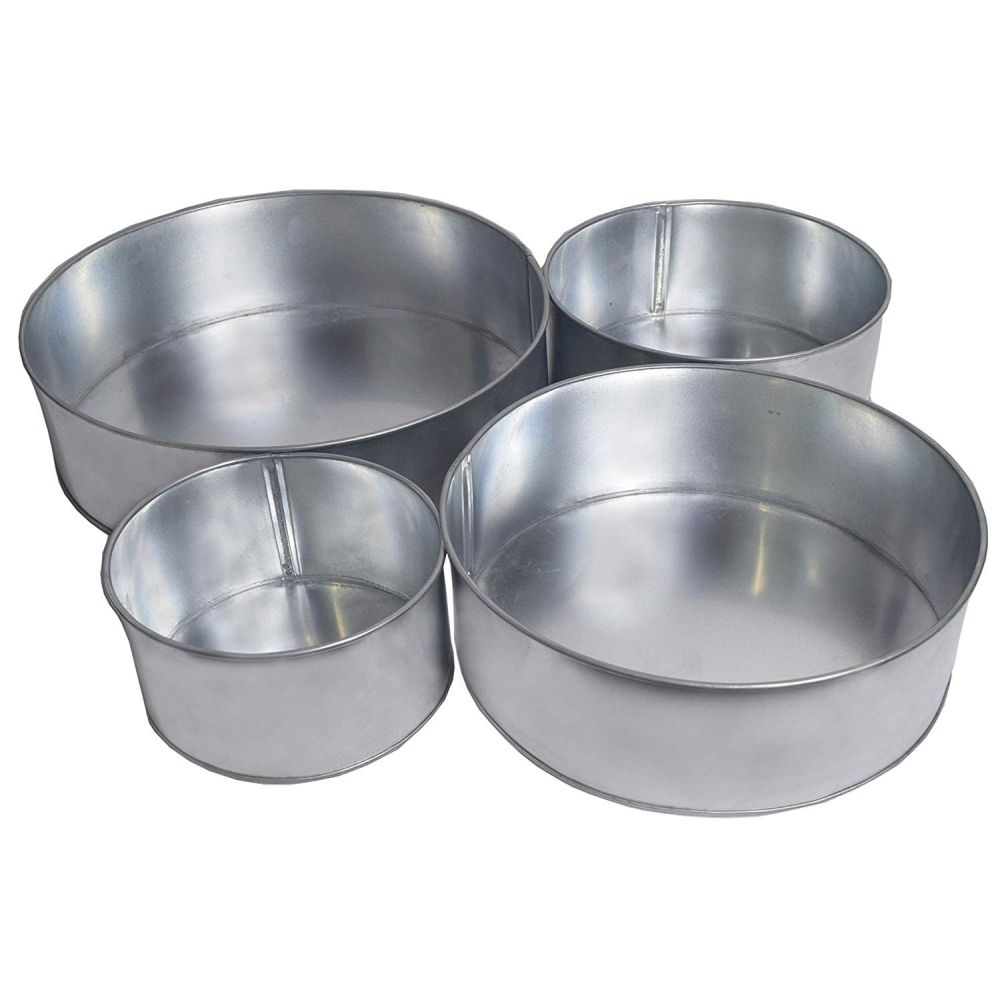 Handcrafted Aluminium Cake Baking Tins – Durable Jua Kali Cake Pans Set | Round/Square/Heart Baking Moulds for Home & Bakery Use (Multiple Sizes) - 1 PIECE ONLY