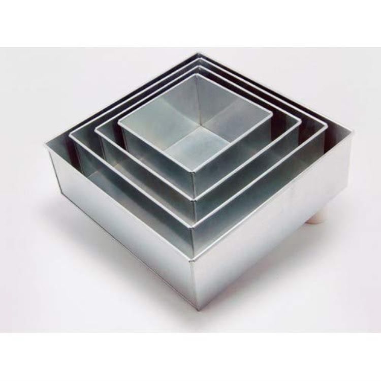 Aluminium Cake Baking Tins – Durable Jua Kali Cake Pans Set | Round/Square/Heart Baking Moulds for Home & Bakery Use (Multiple Sizes)