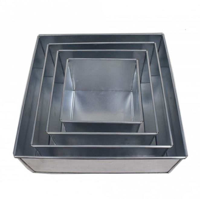 Aluminium Cake Baking Tins – Durable Jua Kali Cake Pans Set | Round/Square/Heart Baking Moulds for Home & Bakery Use (Multiple Sizes)