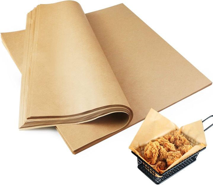 Food-Grade, Non-Stick, Greaseproof Baking & Wrapping Paper for Oven, Air Fryer & Cooking Use. Parchment Paper- White Sheets – 30 x 20 INCH / 76 x 51 CM