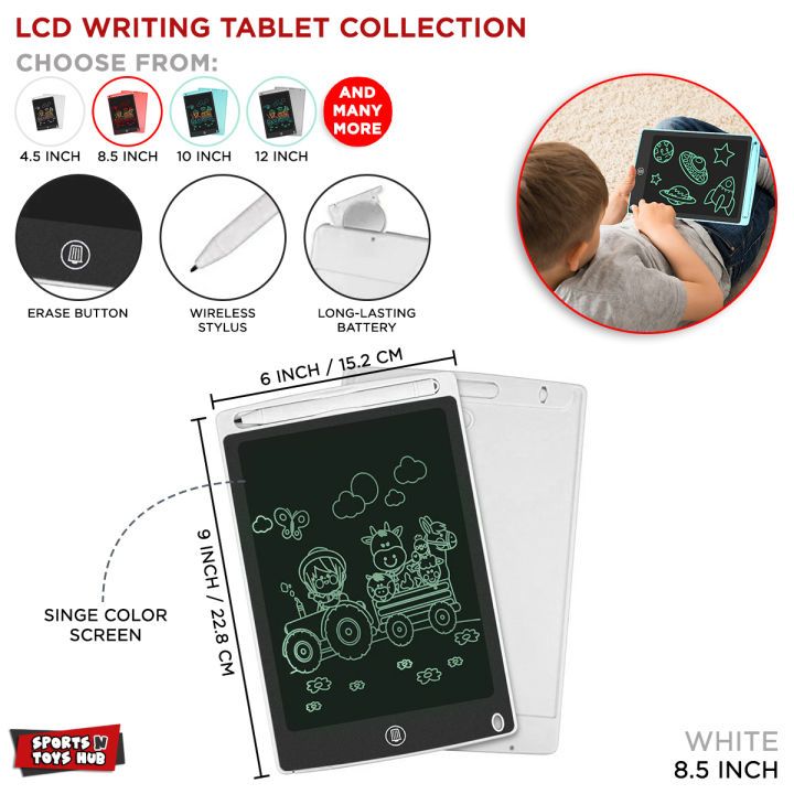 8.5 Inch LCD Writing Tablet for Kids 🎨✏️ | Electronic Drawing Board | Reusable Digital Notepad | Learning & Creativity Toy | Eye-Friendly Screen | Educational Gift