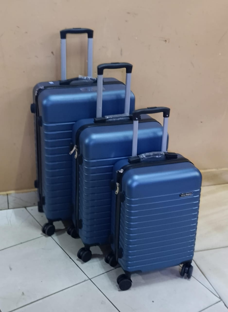 3-in-1 Luxury Fibre Suitcase 🧳 | Spinner Wheels, Telescopic Handles & Compression Straps | Travel Bag Set ✈️ | 63/57/48cm Multi-Size