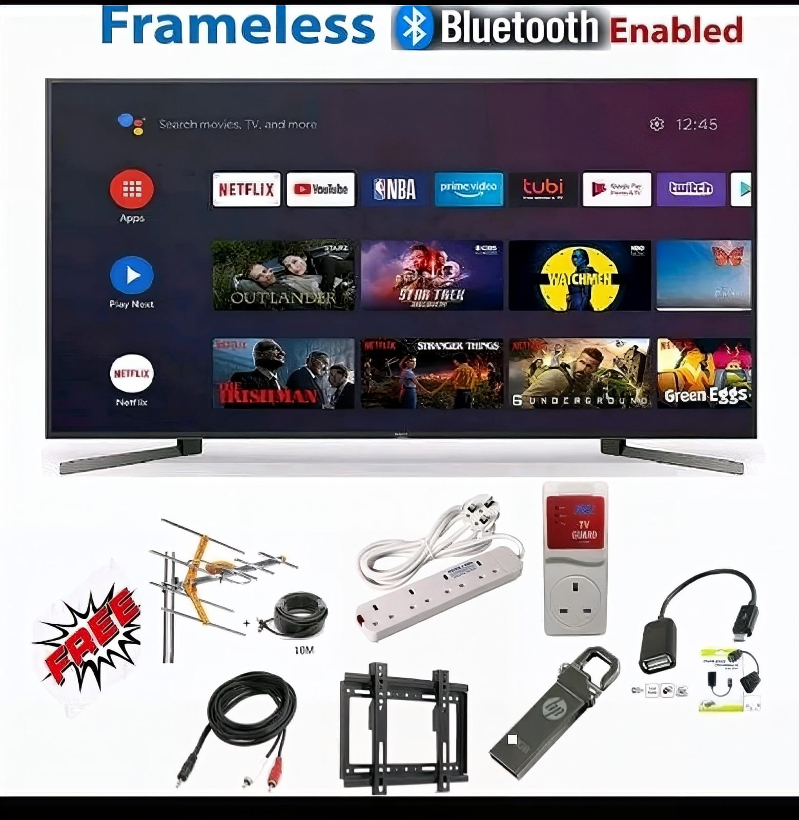 💥 Stock is limited – Grab yours today!🎁 7 FREE GIFTS 🎁 Syinix 43 Inch Smart TV 📺🔥 | Full HD Android TV | WiFi, Netflix, YouTube | DVB-T2 | HDMI & USB | Free Wall Mount, TV Guard & More