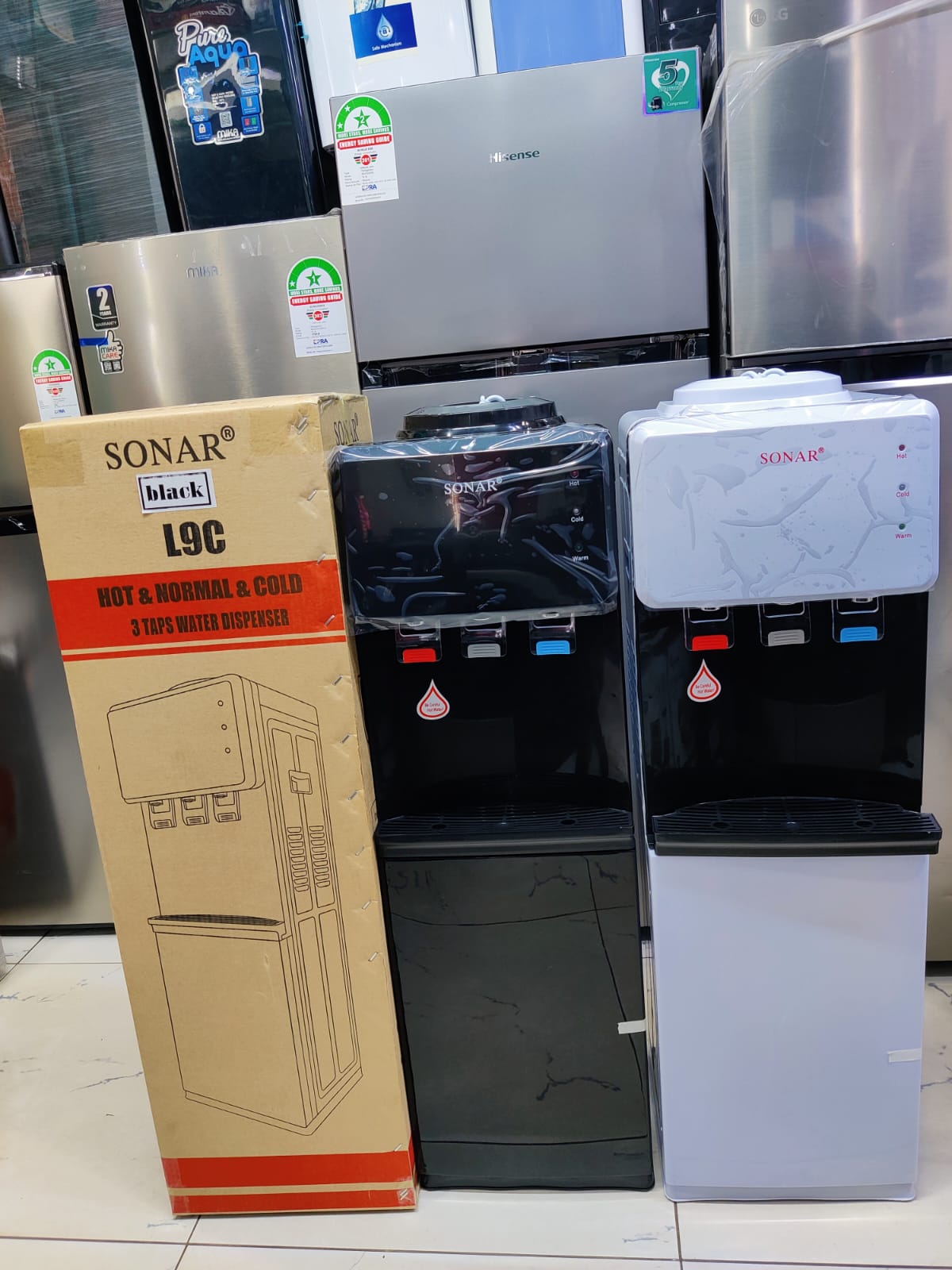 🤩 Sonar L9C Water Dispenser Hot Normal Cold Big Size Top Load Water Cooler Fast Heating Cooling Child Safety Lock Energy Saving Office Home Dispenser Machine 💧🔥🧊