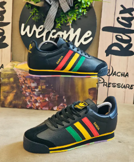 Black Rasta New Arrivals Original Adidas Samoa Shoes, High Quality Fashion Sneakers