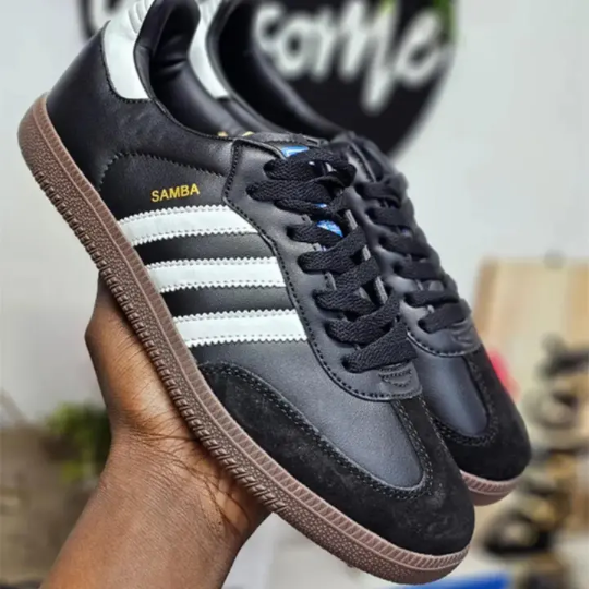 Original Adidas Samba OG Black White Gum Unisex Sneakers