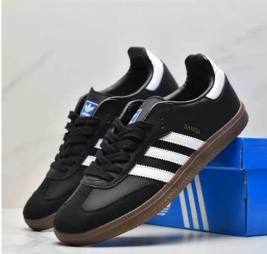 Original Adidas Samba OG Black White Gum Unisex Sneakers
