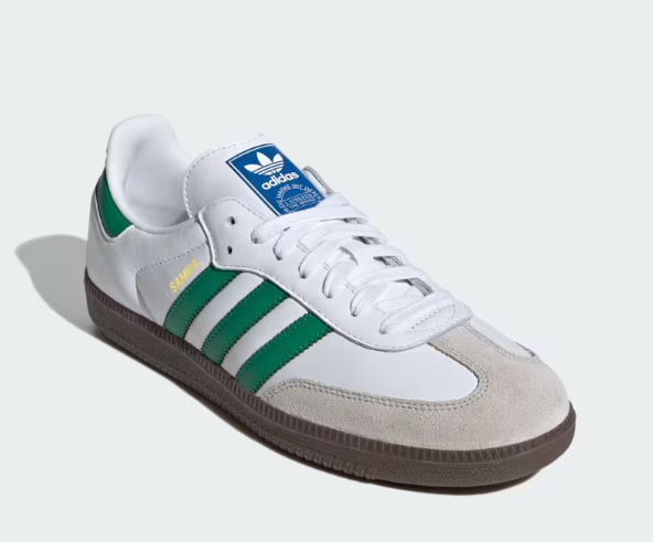 OFFER! UNISEX Original Authentic Samba white/Green Size 37-45 Men's/ Women Fashion Shoes Casual Sneakers