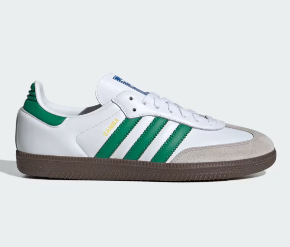 OFFER! UNISEX Original Authentic Samba white/Green Size 37-45 Men's/ Women Fashion Shoes Casual Sneakers