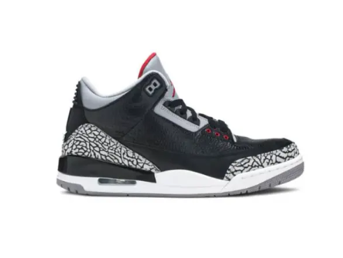 Fancy Air J3 Retro 'Cement' 2011 , Fashion Sneakers Black/Varsity Red-Cement Grey