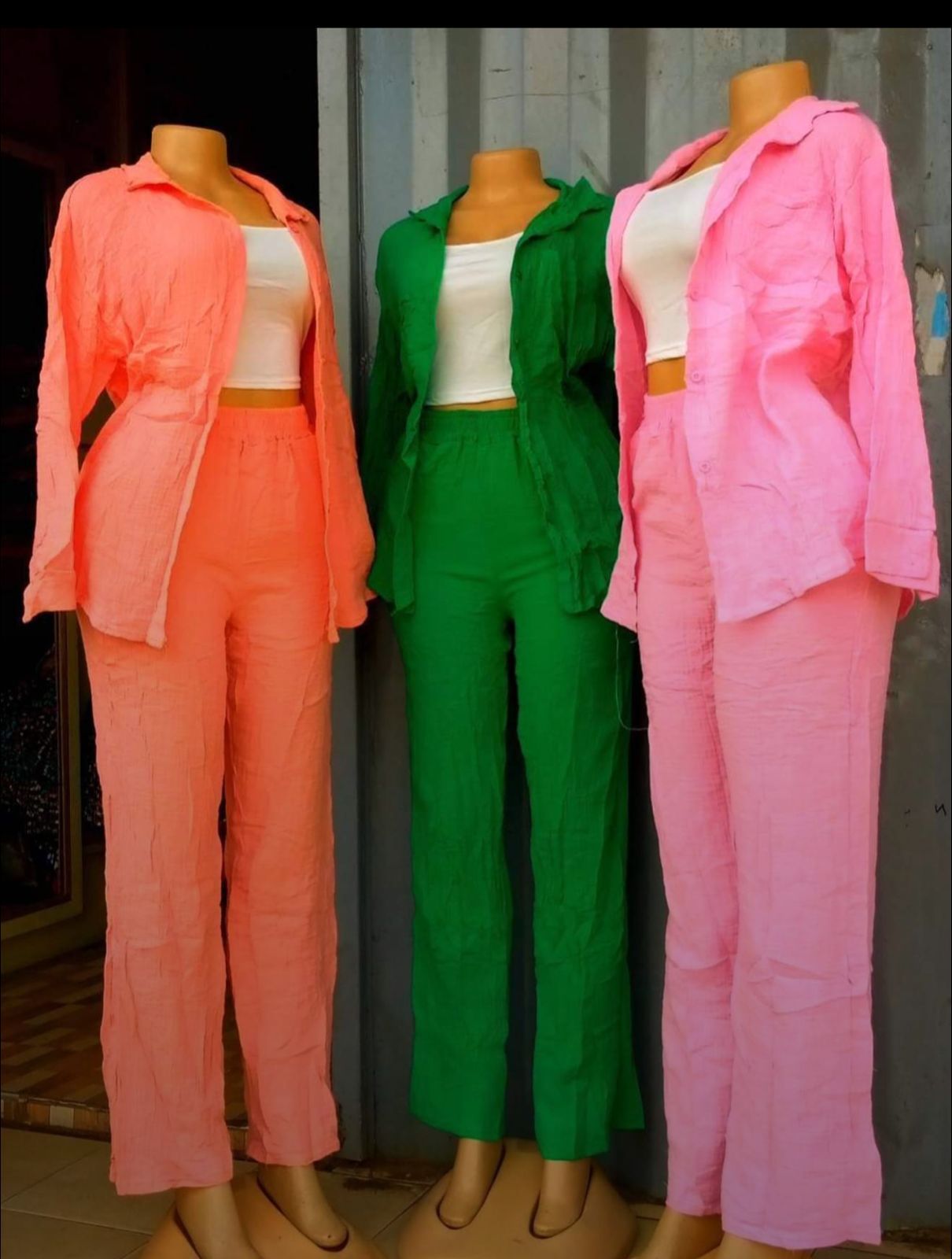 Linen three piece set
