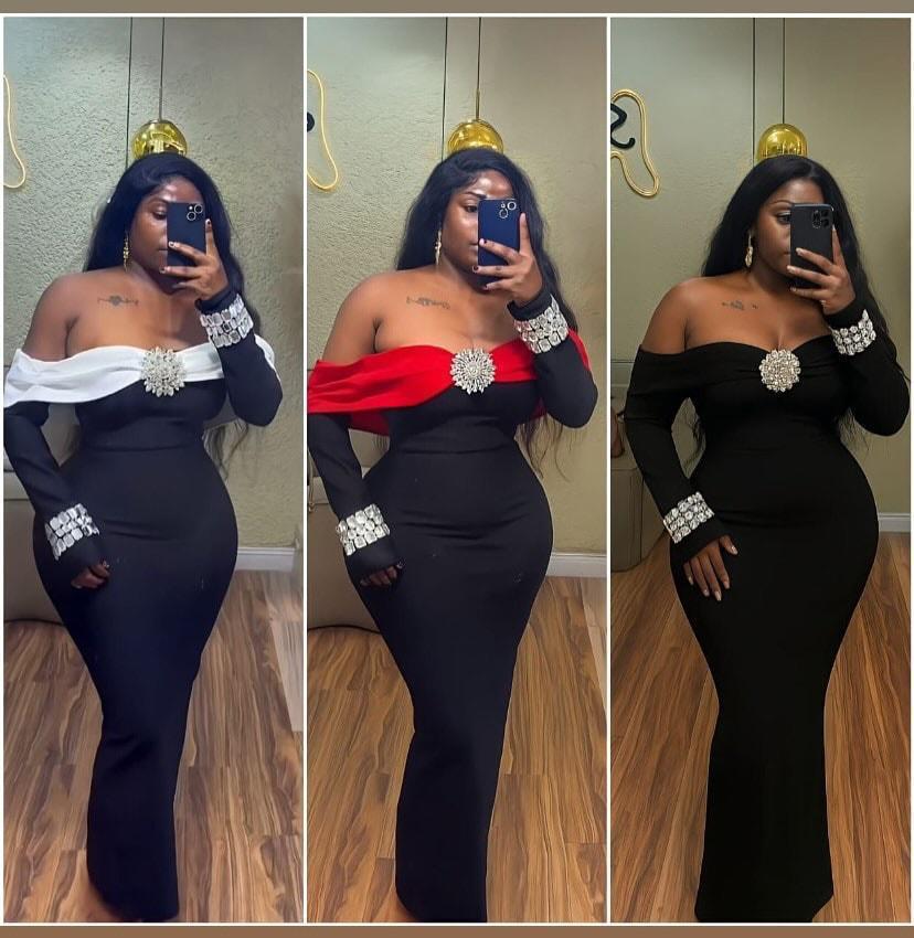 Premium bandage quality maxi dress.