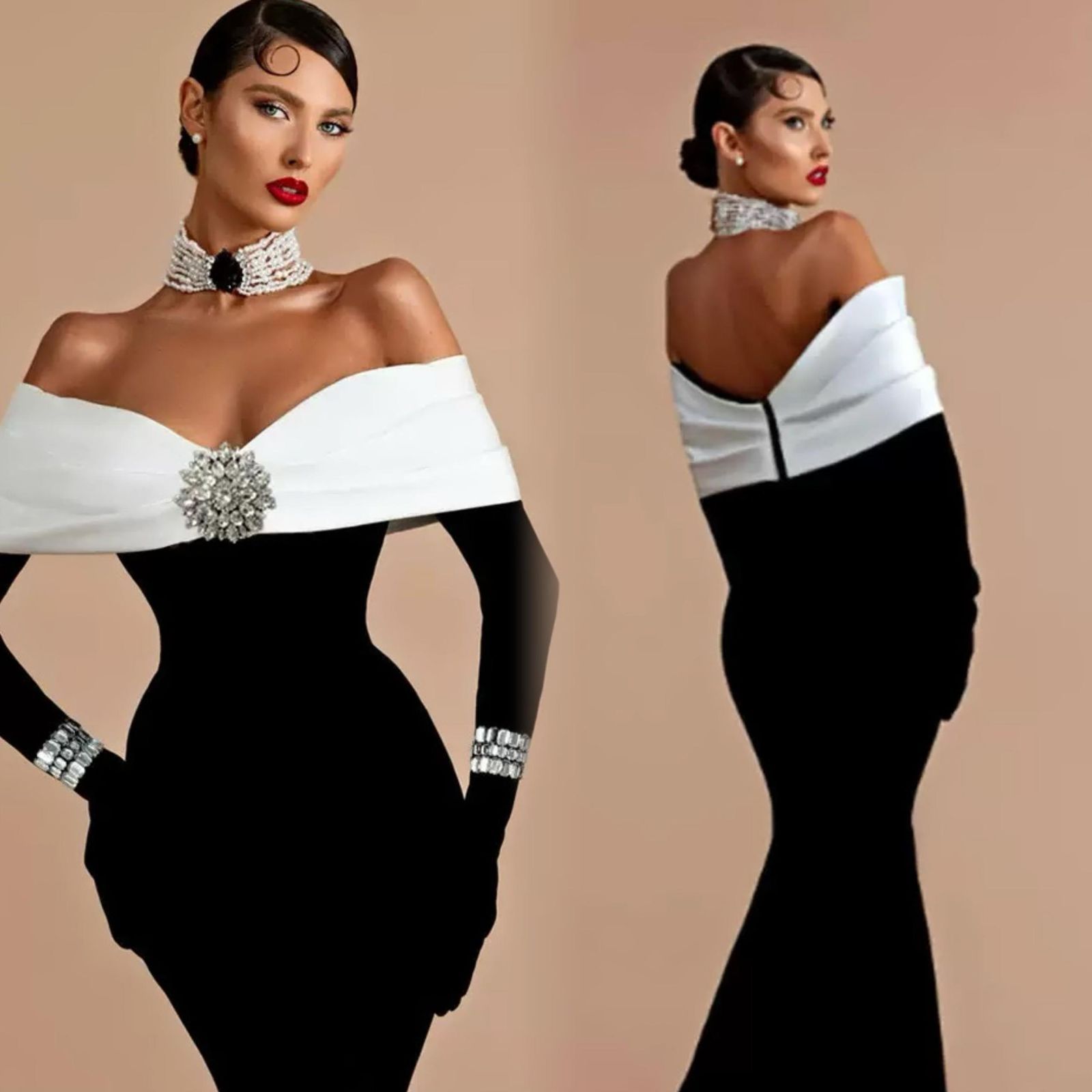 Premium bandage quality maxi dress.