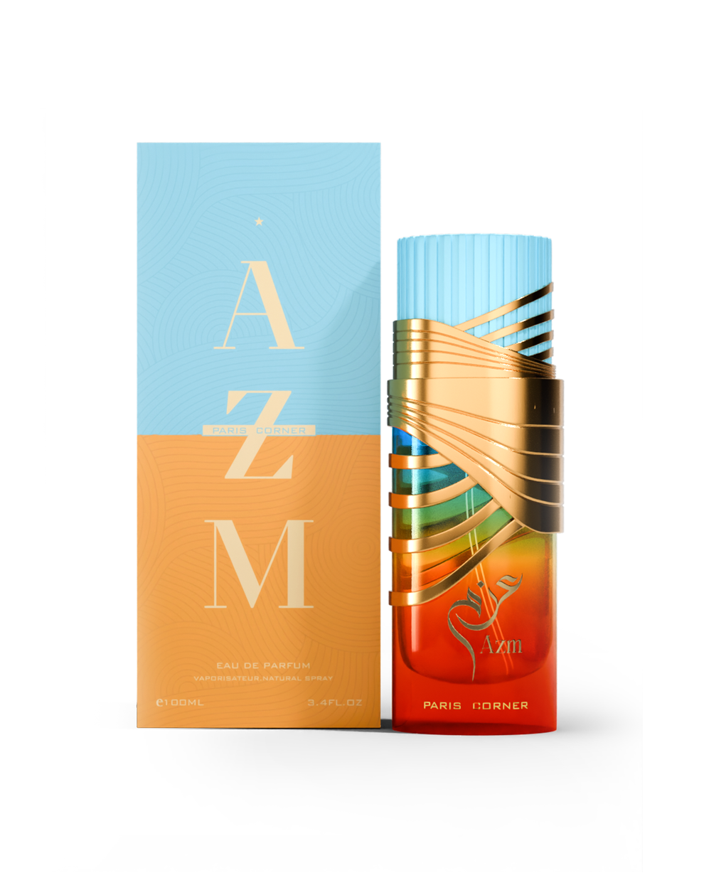 AZM BY PARIS CORNER  100ml EDP Eau De Parfum,  Ladies Arabian Fragrance Perfume