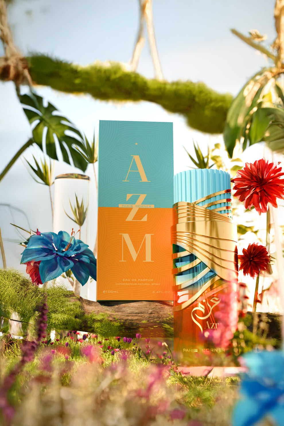 AZM BY PARIS CORNER  100ml EDP Eau De Parfum,  Ladies Arabian Fragrance Perfume