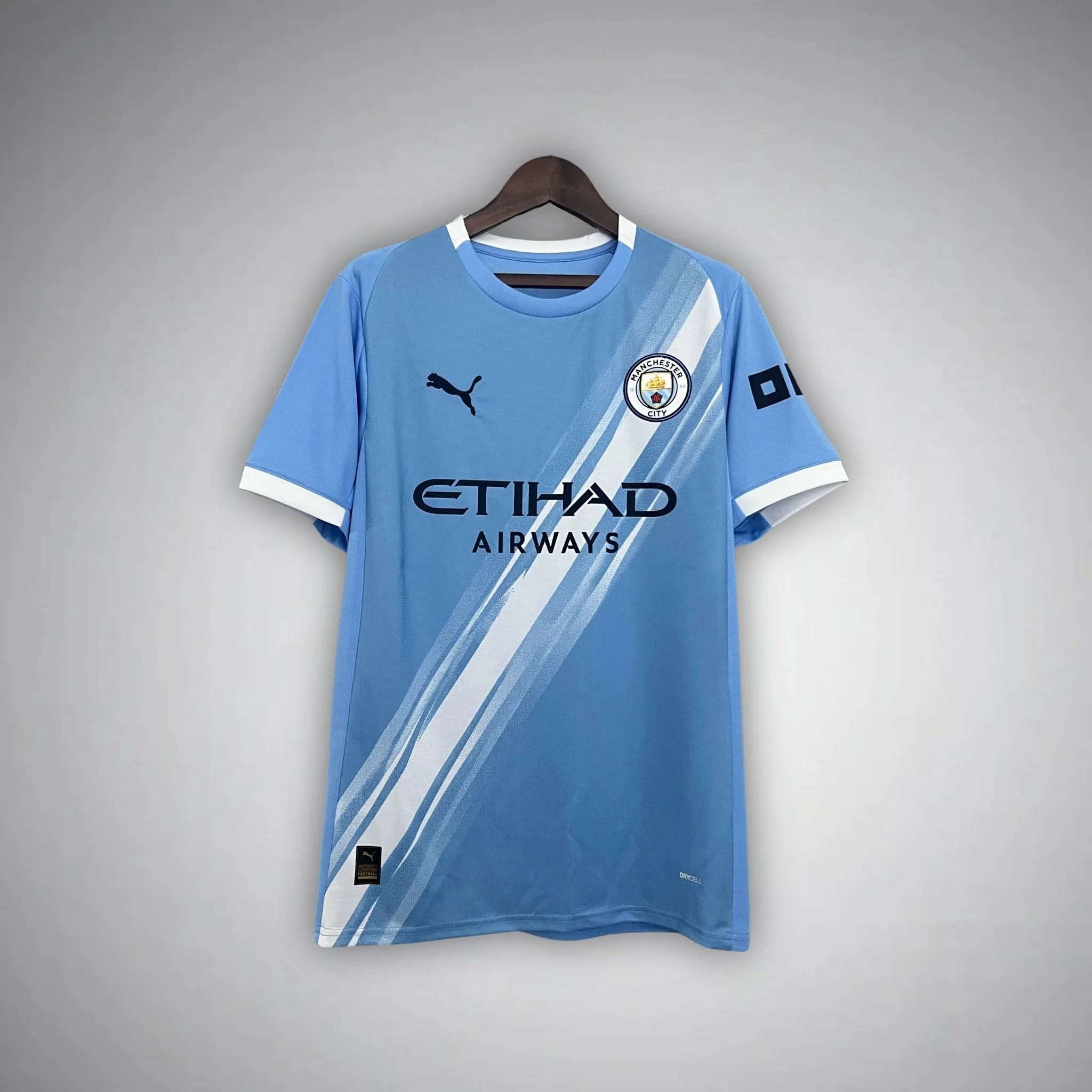 Man City Home Football Jersey 2024/25 – Premium Quality Breathable Blue Kit for Men, Lightweight Match & Training Shirt