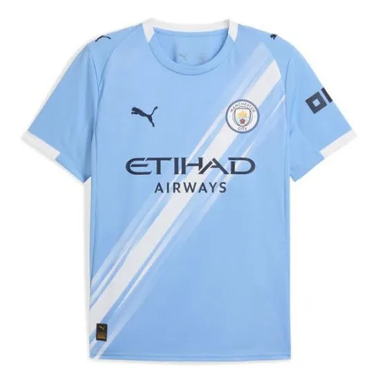 Man City Home Football Jersey 2024/25 – Premium Quality Breathable Blue Kit for Men, Lightweight Match & Training Shirt