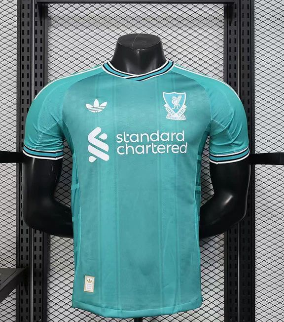 Official-Style Liverpool 25/26 Green Football Jersey – Athletic, Sweat-Wicking, Modern Training & Match Shirt