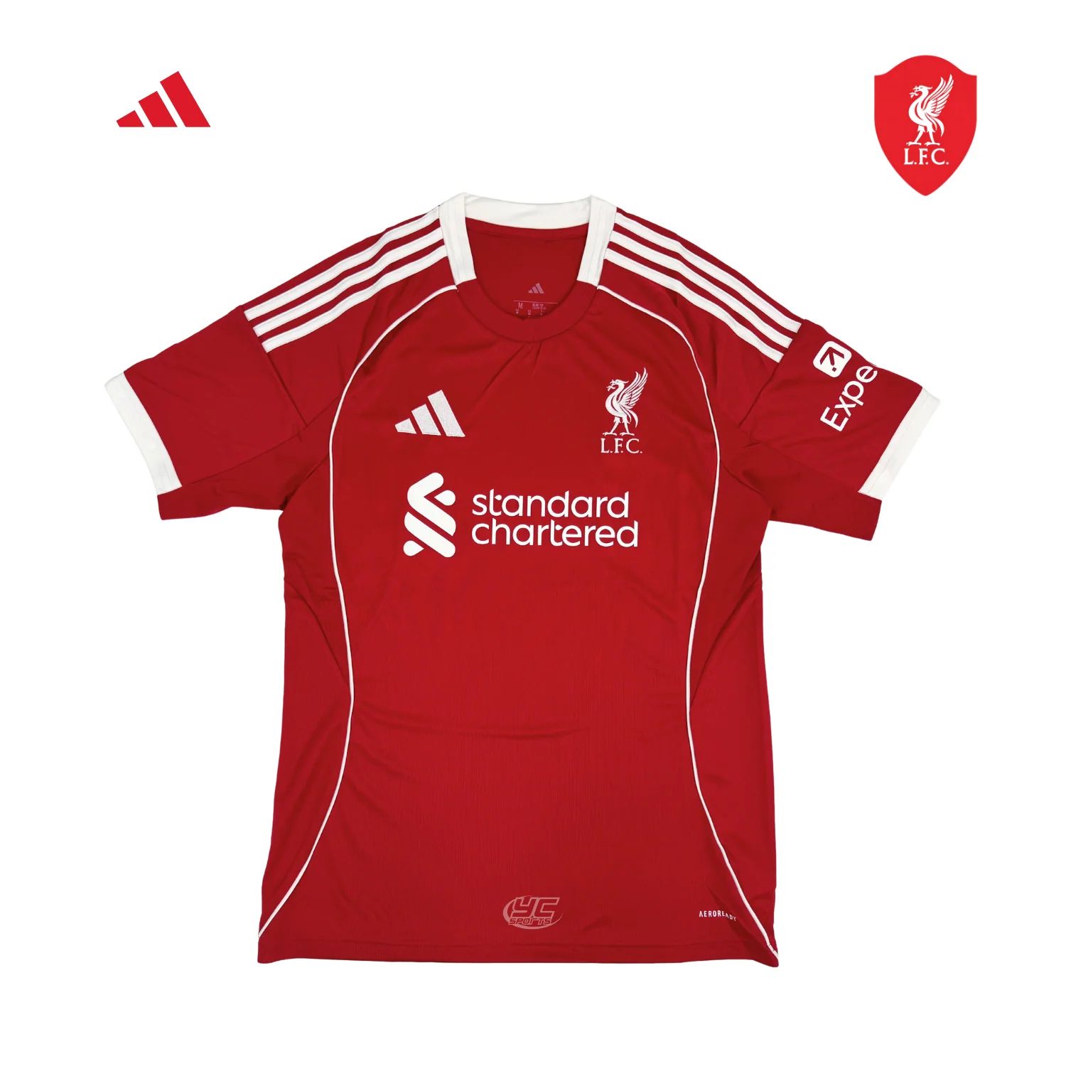 Liverpool 25/26 Red Football Jersey – Lightweight, Sweat-Wicking Training Shirt for Sports & Casual Wear