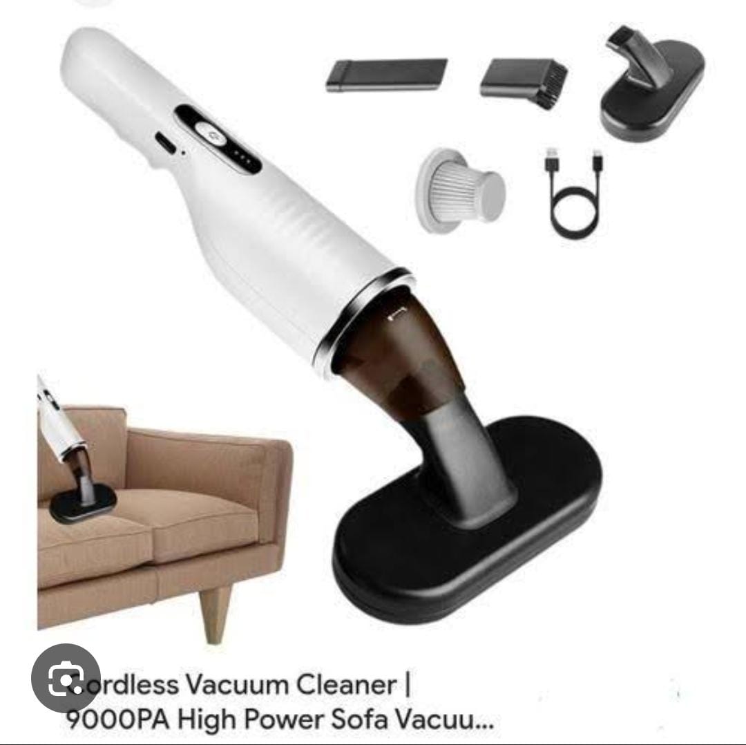 High-pressure 9000Pa Gi-828 car vacuum cleaner with 3 nozzle options. Perfect for dust, dirt, and mite removal in cars and small spaces.