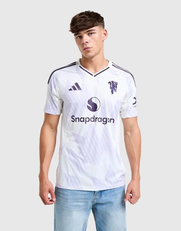 Man Utd 2025/2026 White Third Kit – High-Quality Quick-Dry Soccer Jersey with Modern Clean Design
