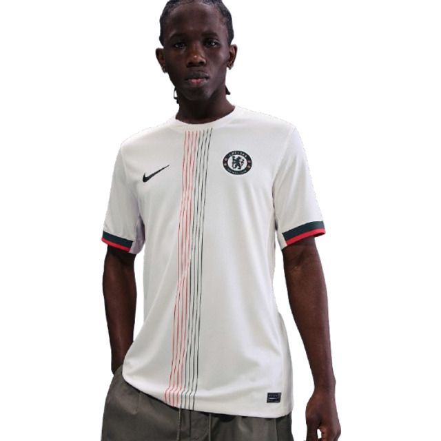 Chelsea 25/26 away white jersey. Lightweight, breathable, and quick-dry. Perfect for football, gym, training, and casual wear. Comfortable premium fit.