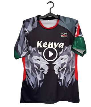 Kenyan Black Rugby Jersey – Limited Street Edition | Bold “Kosa Uchekwe” Design | Men’s National Pride Wear for Game, Gym & Everyday Style