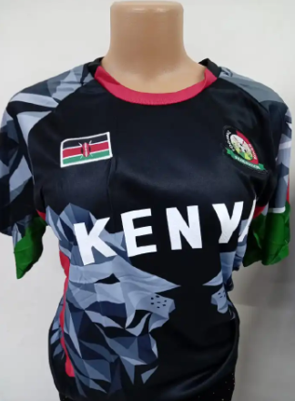 Kenyan Black Rugby Jersey – Limited Street Edition | Bold “Kosa Uchekwe” Design | Men’s National Pride Wear for Game, Gym & Everyday Style