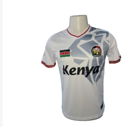 Kenyan White National Football Team Jersey – “Twende Stars” Edition | Official Style Harambee Supporters Shirt | Breathable, Lightweight & Proudly Kenyan