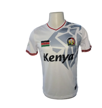 Kenyan White National Football Team Jersey – “Twende Stars” Edition | Official Style Harambee Supporters Shirt | Breathable, Lightweight & Proudly Kenyan