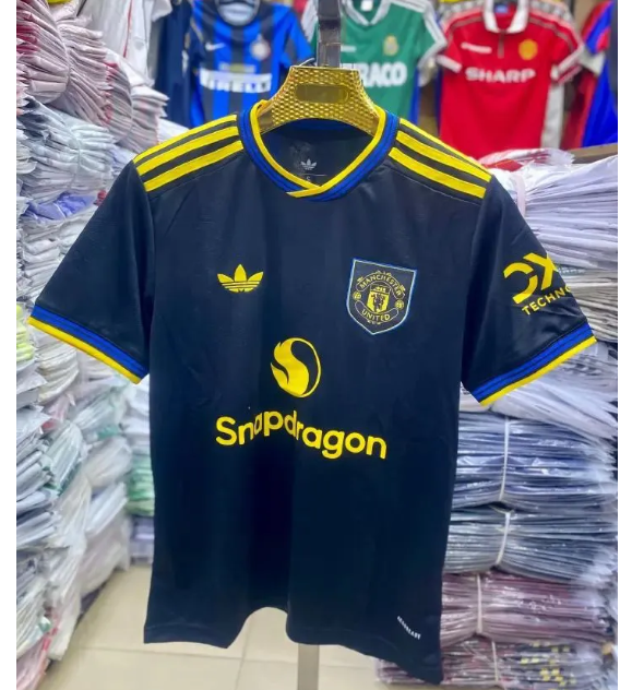 🔥 Hot Deal! ORIGINAL!! New Arrival/New Season Good Quality Authentic Manchester United 2025-2026 Third Kit/Jersey – Premium Fan Edition Football Shirt