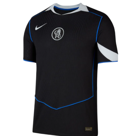 Chelsea 25/26 Black Away Kit Jersey – High-Quality Soccer Shirt for Training and Match Wear