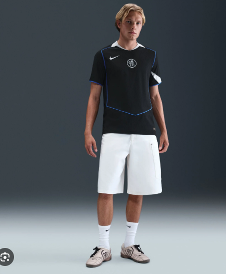 Chelsea 25/26 Black Away Kit Jersey – High-Quality Soccer Shirt for Training and Match Wear