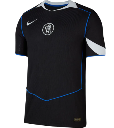 Chelsea 25/26 Black Away Kit Jersey – High-Quality Soccer Shirt for Training and Match Wear